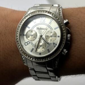 Silver Style&co Men's Watch